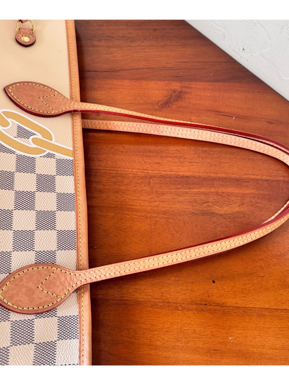💛STUNNING💛LOUIS VUITTON NEVERFULL MM DAMIER AZUR NAUTICAL - Picture 4 of 16